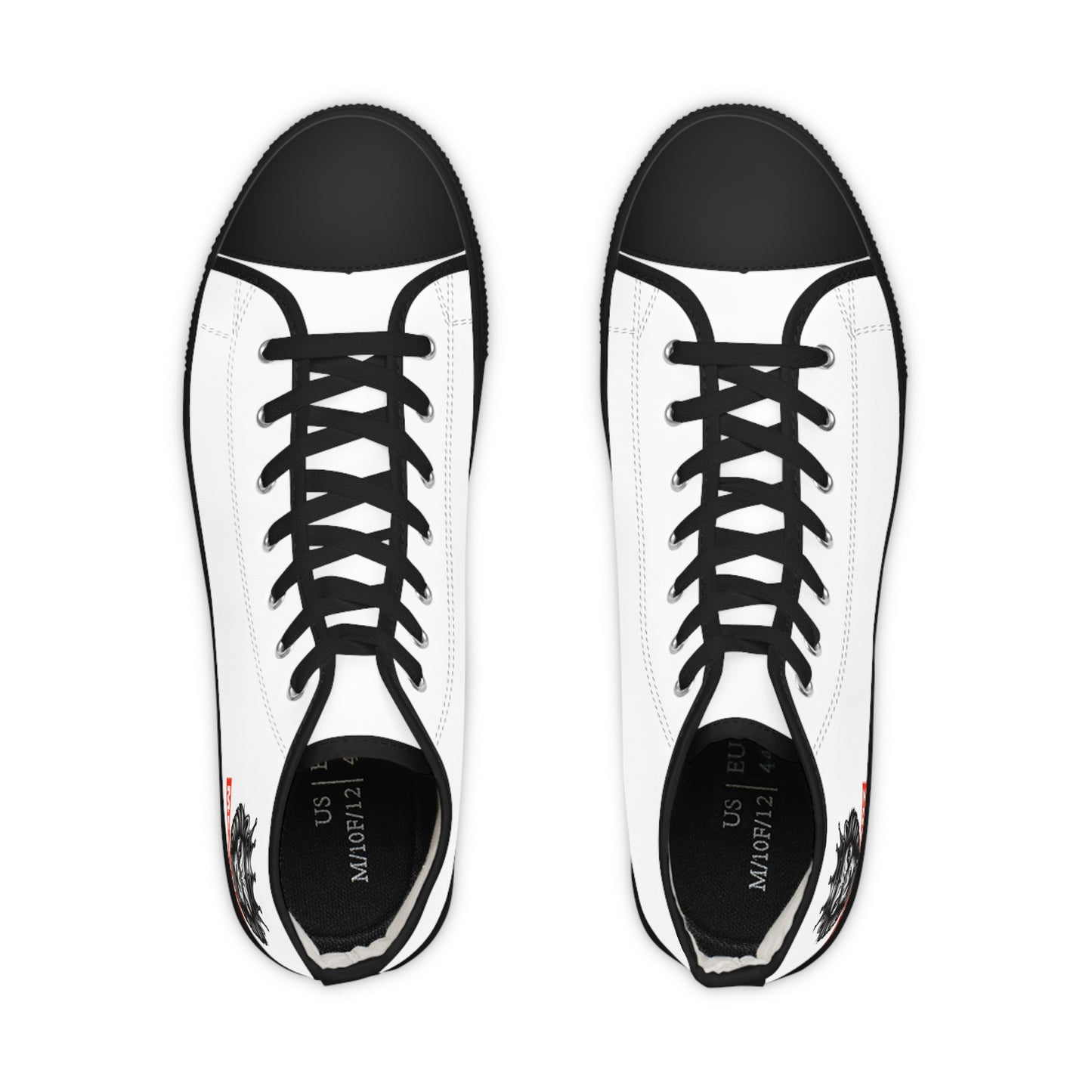 MH High-Top Sneakers for Men, Casual Footwear, Streetwear Shoes, Comfortable Sneakers, Gift for Him, Trendy Athletic Shoes
