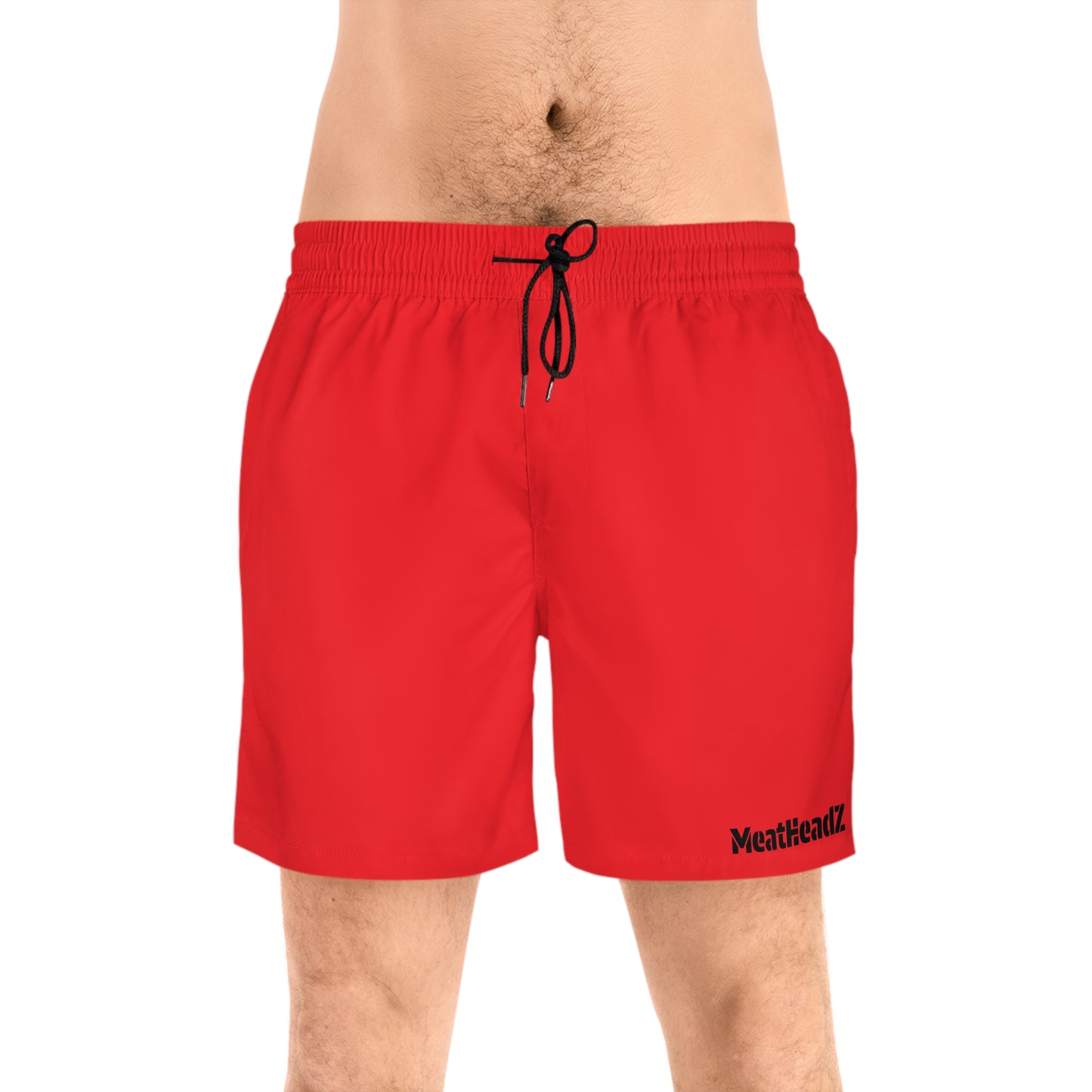 Men's Mid-Length Swim Shorts, Stylish Beachwear, Summer Essentials, Vacation Ready, Swimwear for Pool Parties, Comfortable Quick-Dry Shorts