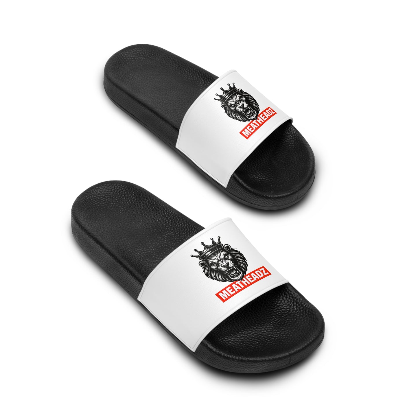 MH Women's Slide Sandals with Bold Lion Design, Comfortable Beachwear, Casual Slides, Summer Footwear, Outdoor Sandals, Trendy Slippers