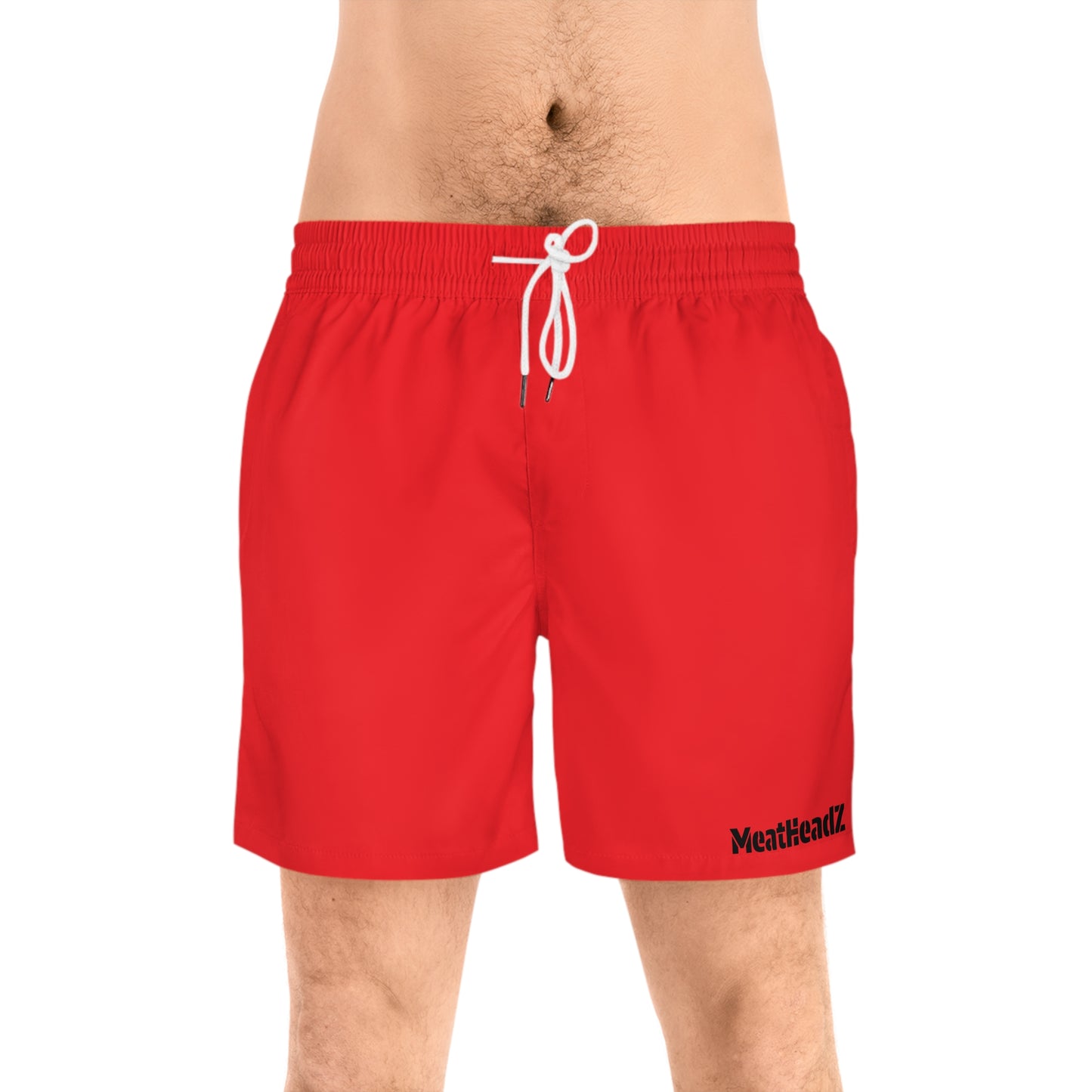 Men's Mid-Length Swim Shorts, Stylish Beachwear, Summer Essentials, Vacation Ready, Swimwear for Pool Parties, Comfortable Quick-Dry Shorts