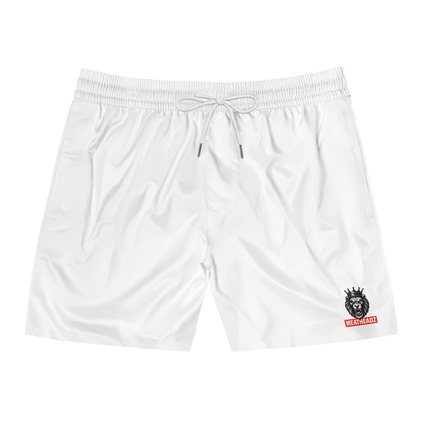 Men's Mid-Length Swim Shorts with Lion Design | Beachwear, Summer Style, Pool Party, Vacation Ready, Gift for Him