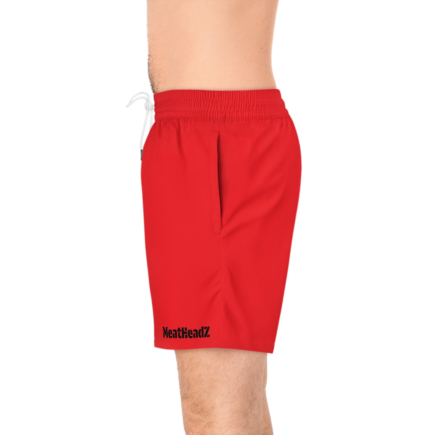 Men's Mid-Length Swim Shorts, Stylish Beachwear, Summer Essentials, Vacation Ready, Swimwear for Pool Parties, Comfortable Quick-Dry Shorts