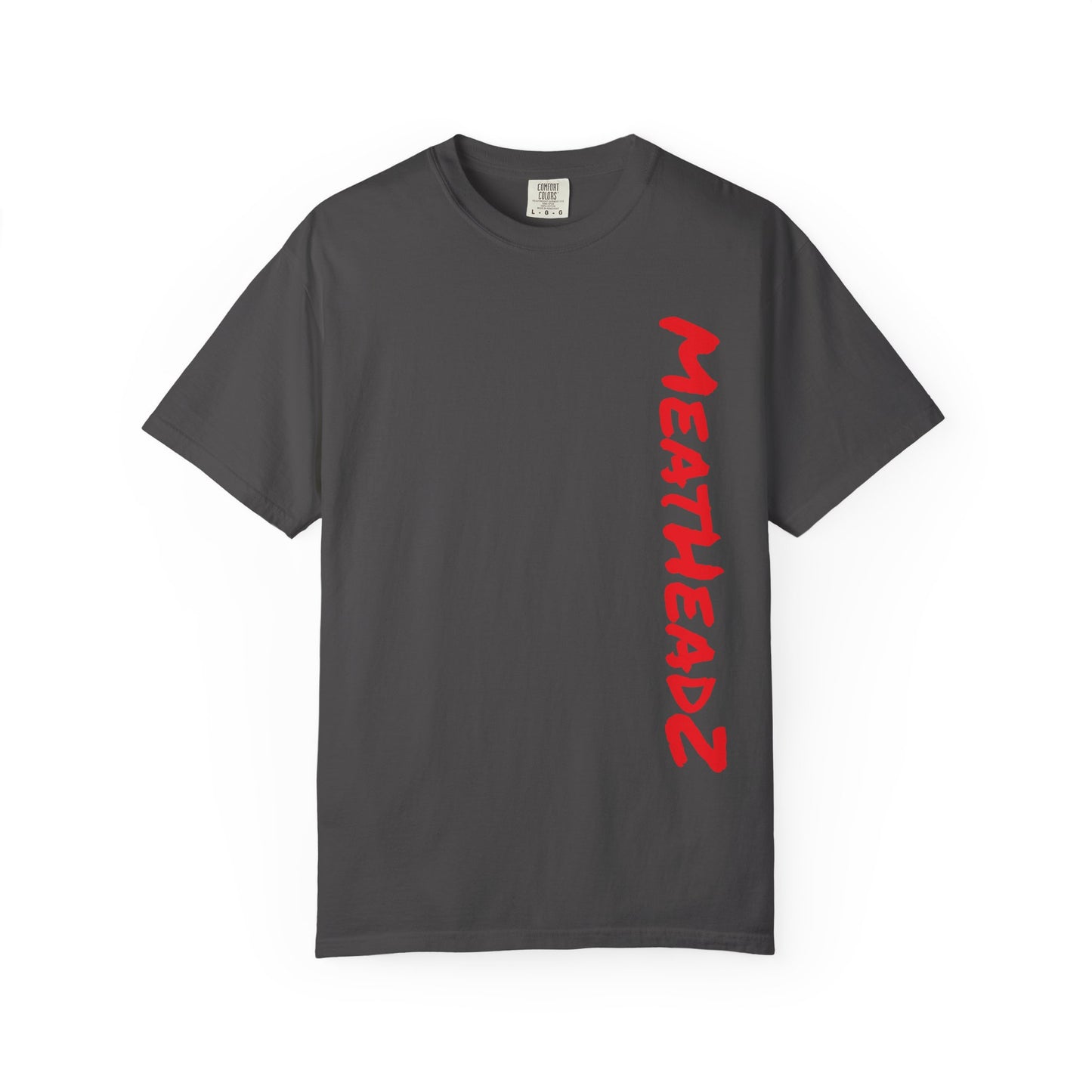 MeatHeadz Garment-Dyed T-Shirt, Casual Wear, Streetwear, Gift for Meat Lovers, Unique Graphic Tee, Comfortable Everyday Shirt