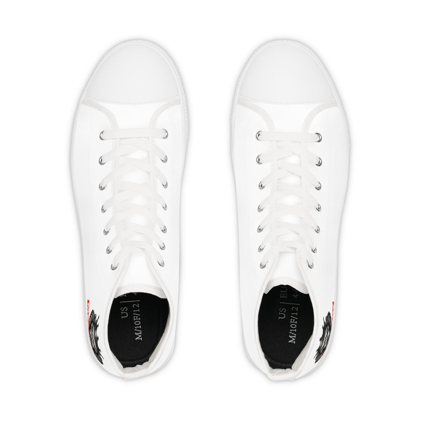 MH High-Top Sneakers for Men, Casual Footwear, Streetwear Shoes, Comfortable Sneakers, Gift for Him, Trendy Athletic Shoes