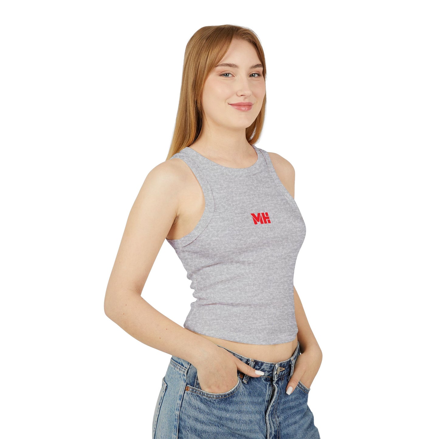 MeatHeadZ Micro Rib Tank Top - Casual Summer Outfit, Workout Essential, Stylish Layering, Gift for Her, Daily Wear