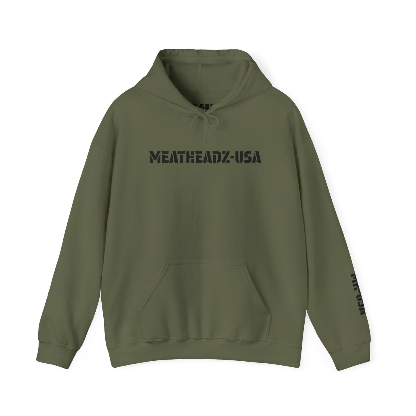 Unisex Hoodie - MeatHeadZ, Cozy Sweatshirt for Gym Lovers, Casual Wear, Gift for Fitness Enthusiasts, Streetwear Style