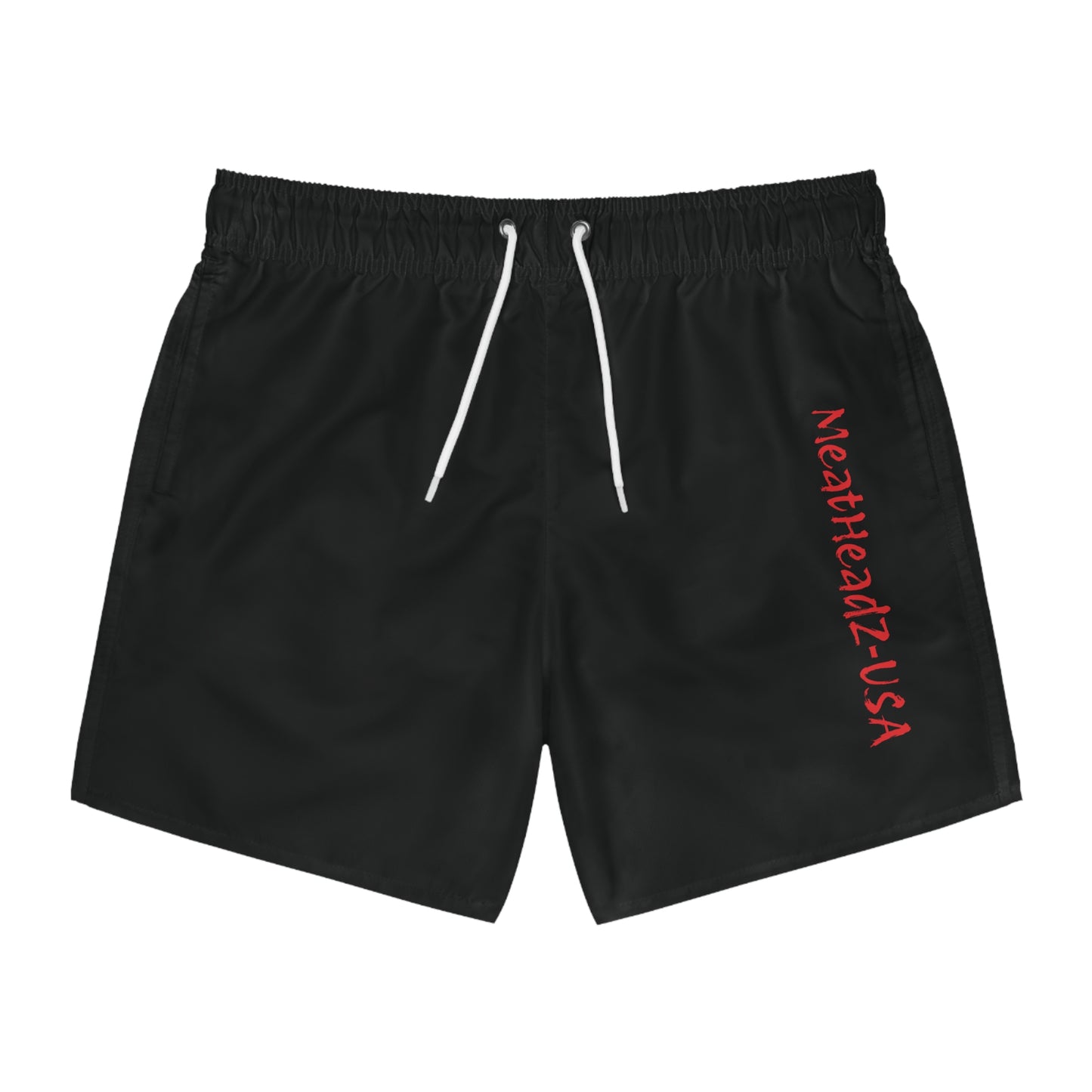 MeatHeadZ-USA Swim Trunks - Fun Beach Gear, Pool Party Essential, Summer Swimwear, Unique Gift for Him, AOP Style