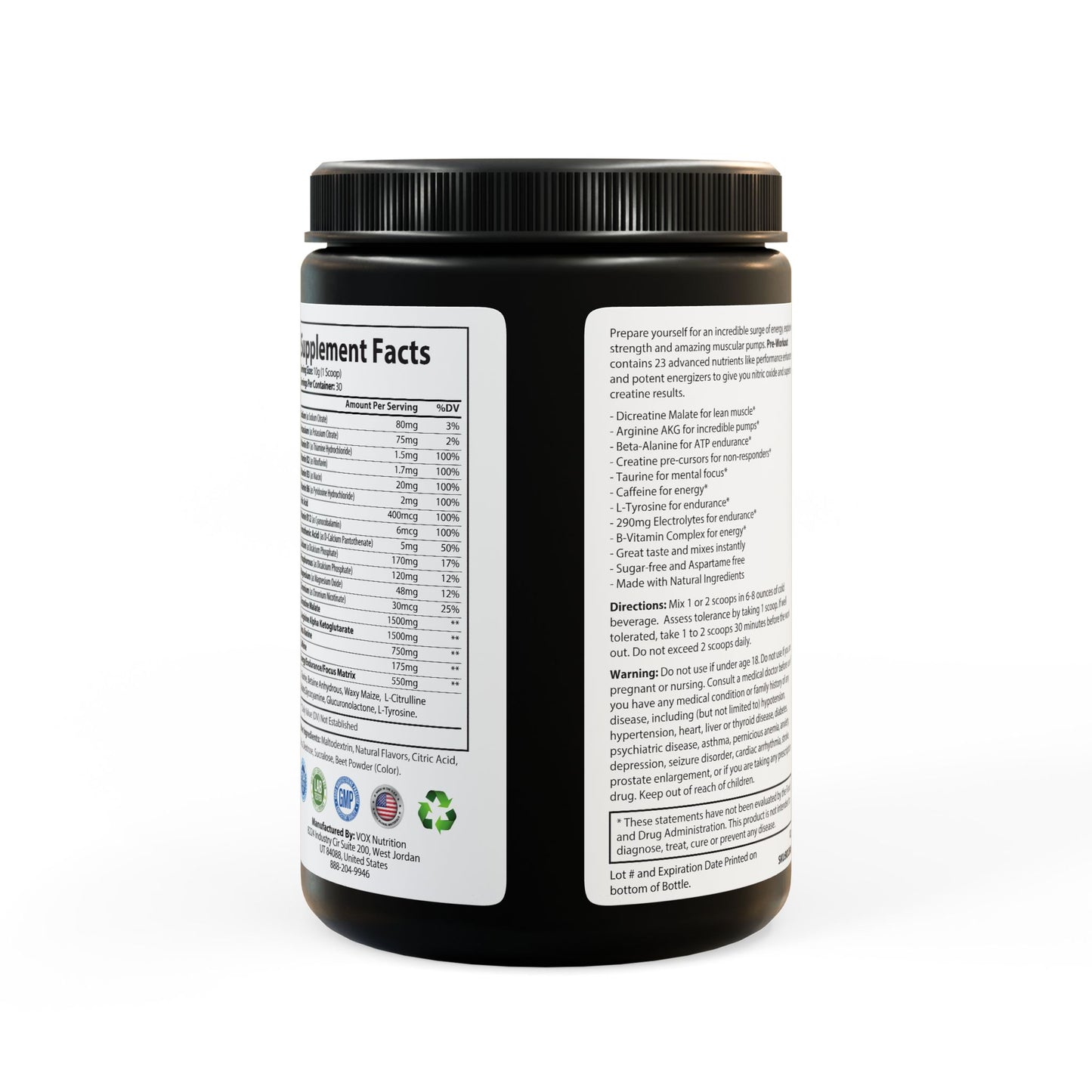 MeatheadZ Pre-Workout Supplement, Watermelon (300g, 10.58oz)