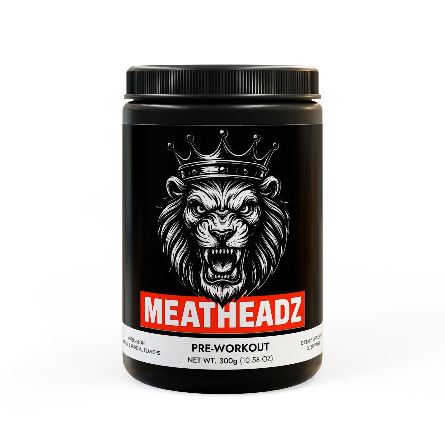 MeatheadZ Pre-Workout Supplement, Watermelon (300g, 10.58oz)