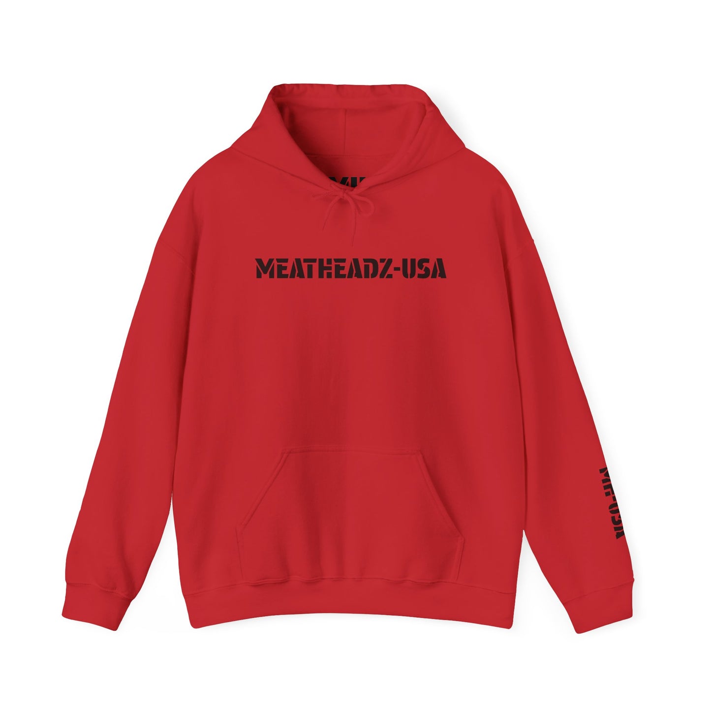 Unisex Hoodie - MeatHeadZ, Cozy Sweatshirt for Gym Lovers, Casual Wear, Gift for Fitness Enthusiasts, Streetwear Style