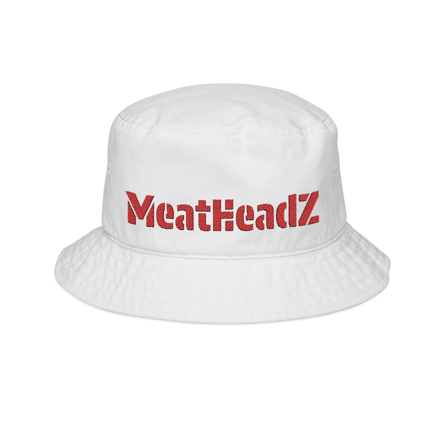 MH Embroidered Bucket Hat - MeatHeadZ, Summer Essentials, Festival Accessory, Outdoor Wear, Gift for Him/Her