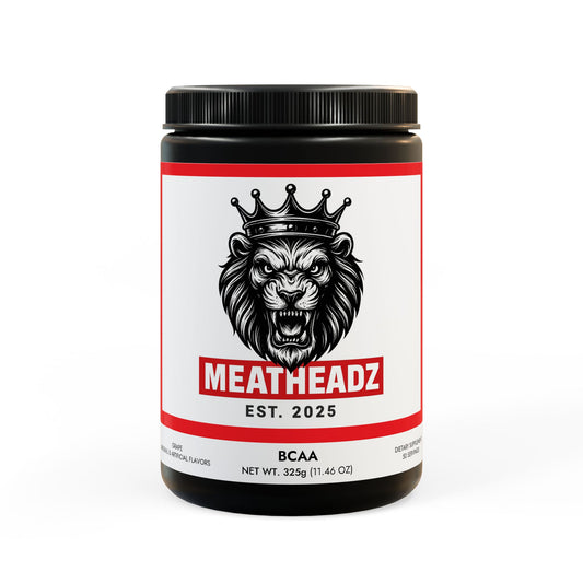 MeatHeadZ BCAA Supplement, Grape (325g, 11.46oz, 50 servings)