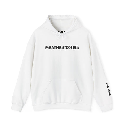 Unisex Hoodie - MeatHeadZ, Cozy Sweatshirt for Gym Lovers, Casual Wear, Gift for Fitness Enthusiasts, Streetwear Style