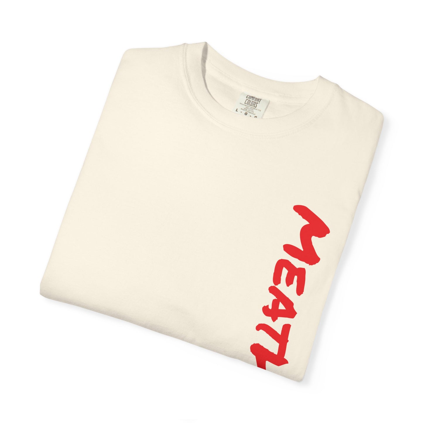 MeatHeadz Garment-Dyed T-Shirt, Casual Wear, Streetwear, Gift for Meat Lovers, Unique Graphic Tee, Comfortable Everyday Shirt