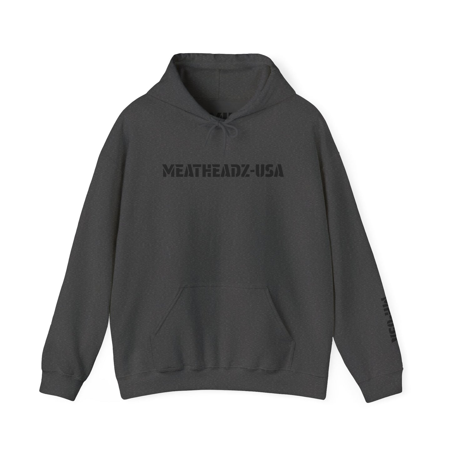 Unisex Hoodie - MeatHeadZ, Cozy Sweatshirt for Gym Lovers, Casual Wear, Gift for Fitness Enthusiasts, Streetwear Style