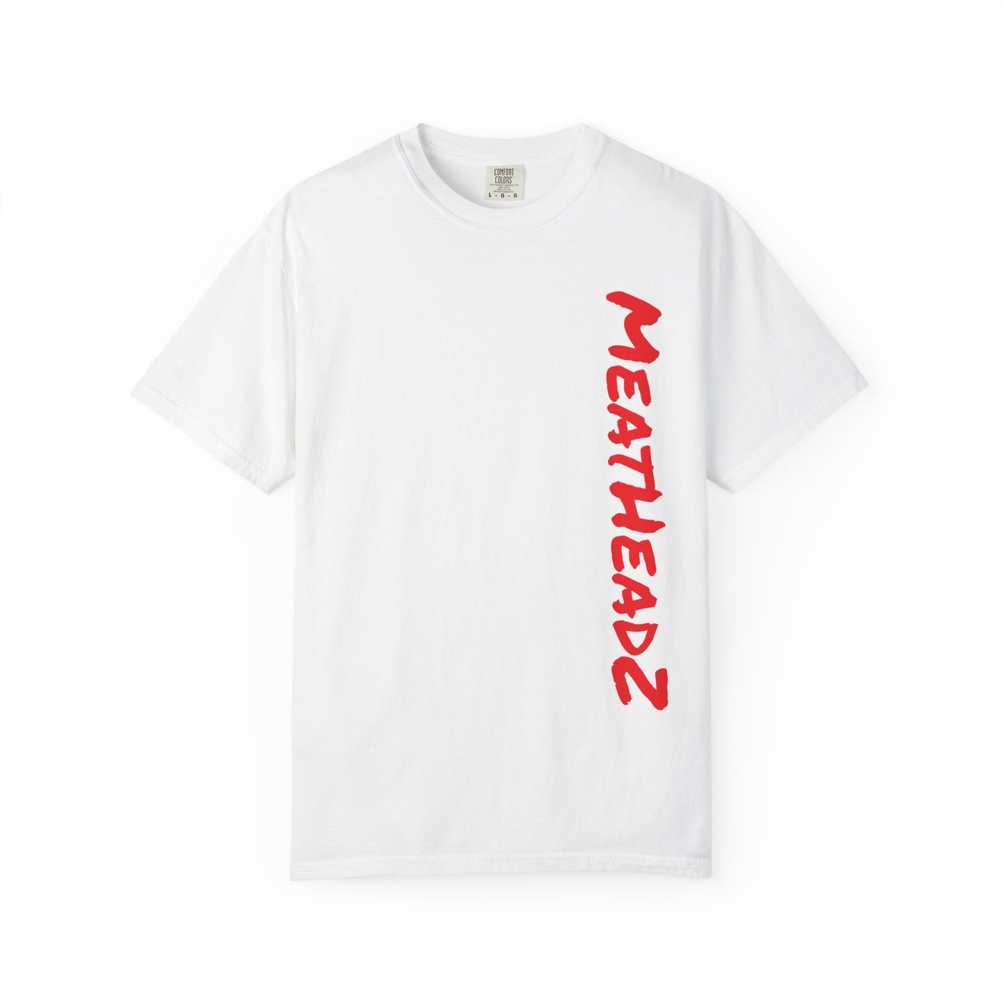 MeatHeadz Garment-Dyed T-Shirt, Casual Wear, Streetwear, Gift for Meat Lovers, Unique Graphic Tee, Comfortable Everyday Shirt