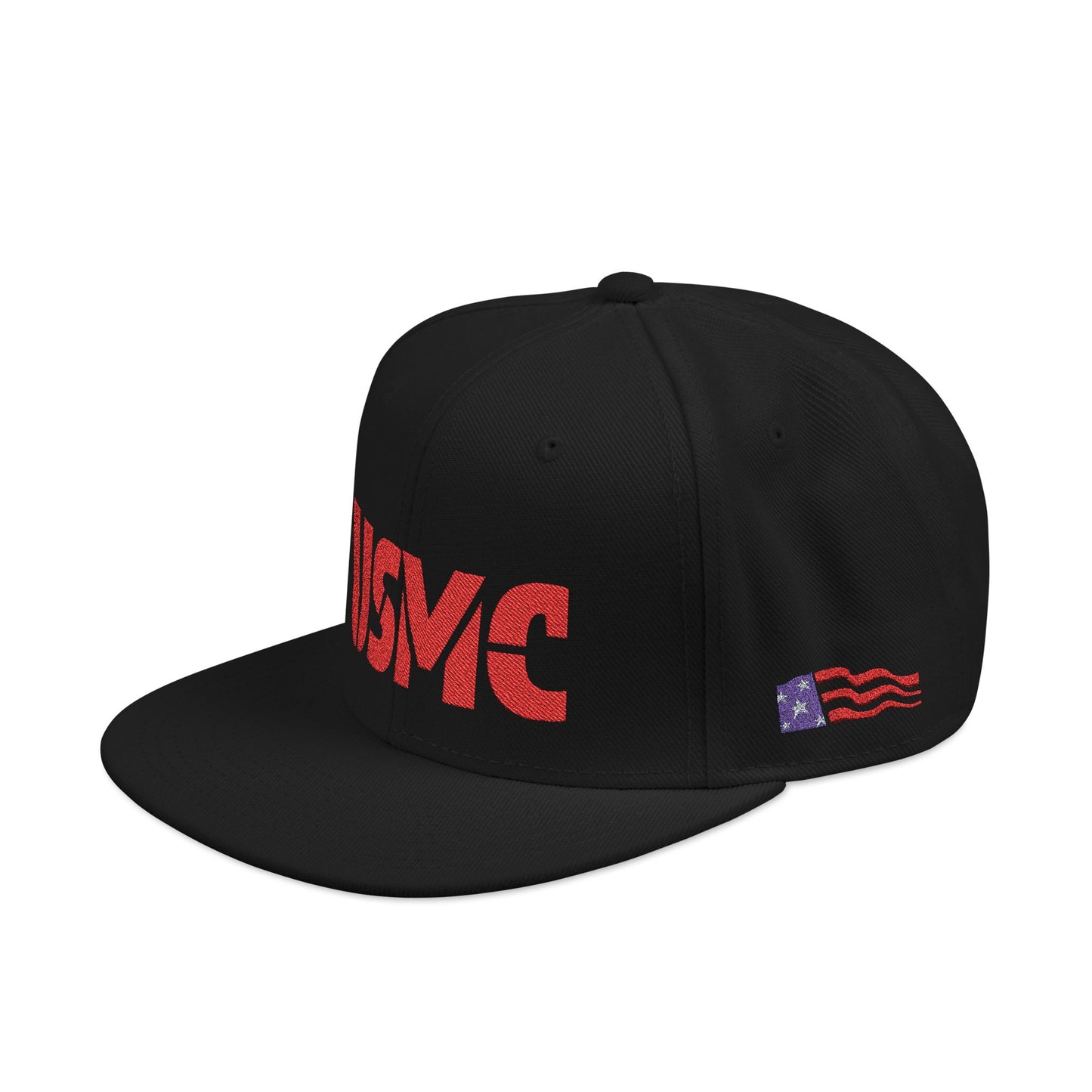 USMC Stylish Snapback with Bold Embroidery and Flag Detail | Perfect for Casual Outings, Gifts, and Celebrations