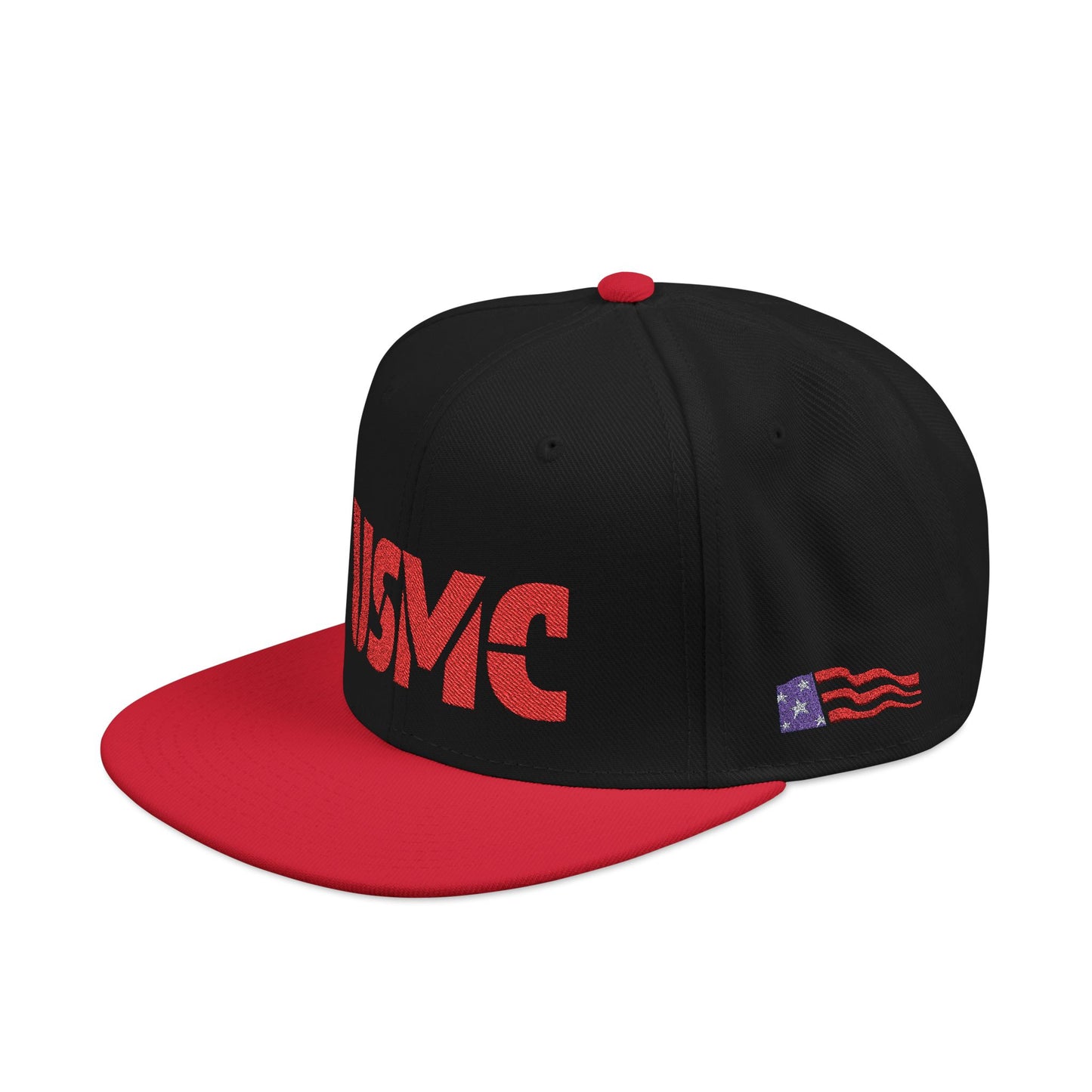 USMC Stylish Snapback with Bold Embroidery and Flag Detail | Perfect for Casual Outings, Gifts, and Celebrations