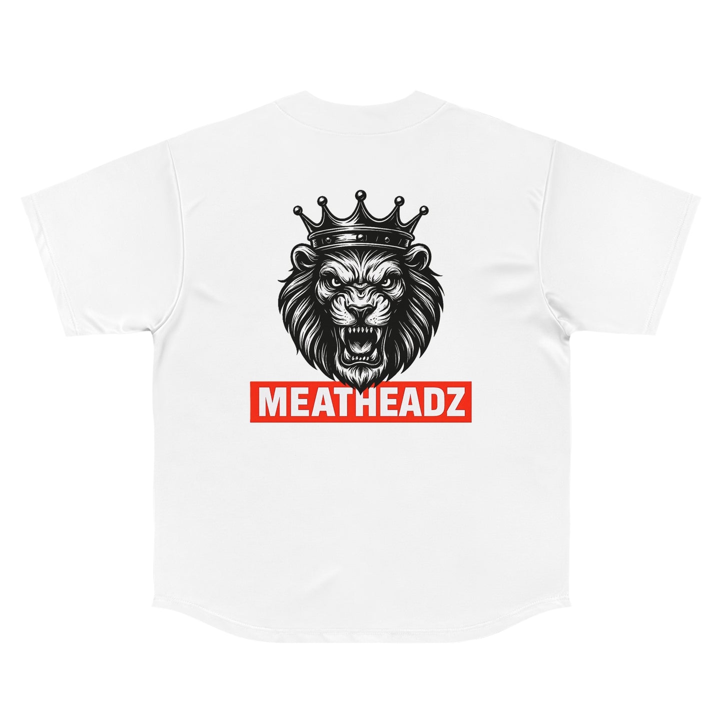 Men's Baseball Jersey with Lion Graphic | MEATHEADZ Sports Wear, Athletic Apparel, Gift for Sports Fans, Game Day Outfit, Casual Streetwear