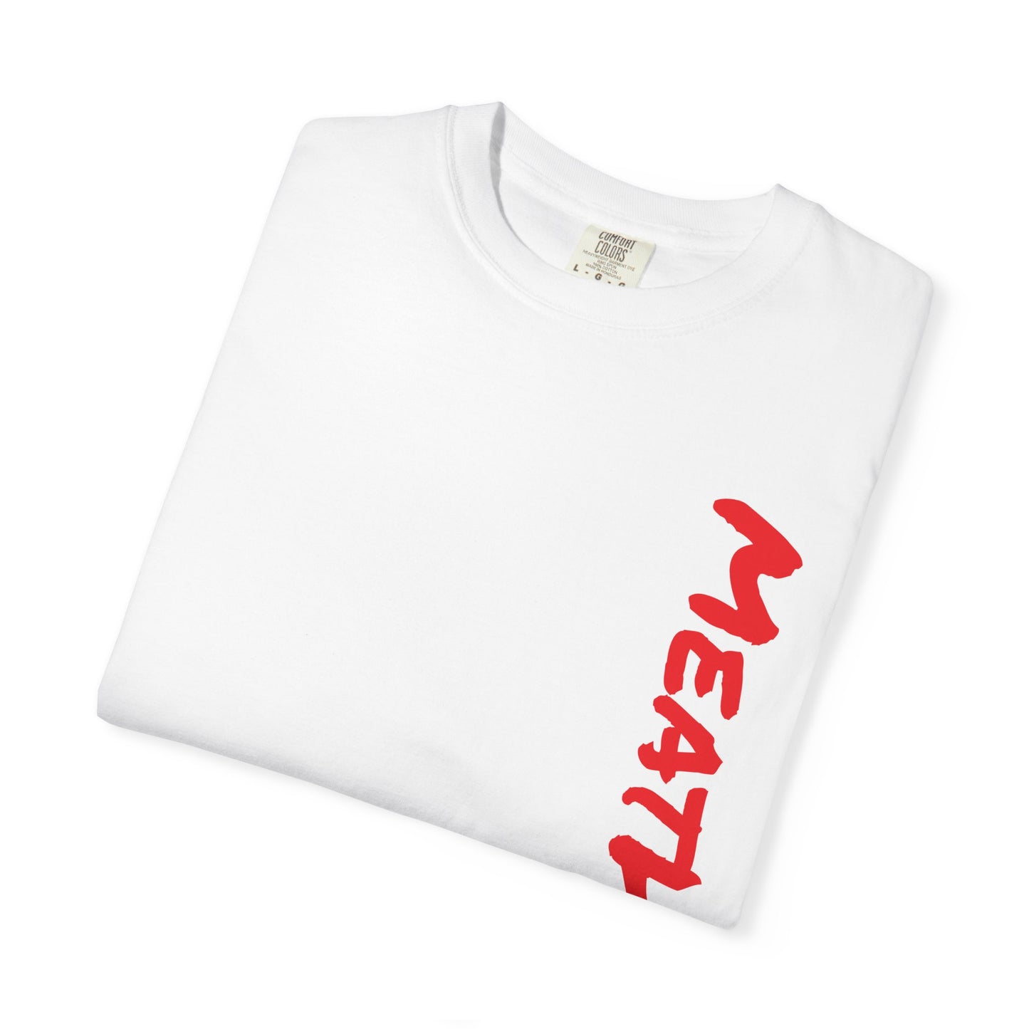 MeatHeadz Garment-Dyed T-Shirt, Casual Wear, Streetwear, Gift for Meat Lovers, Unique Graphic Tee, Comfortable Everyday Shirt