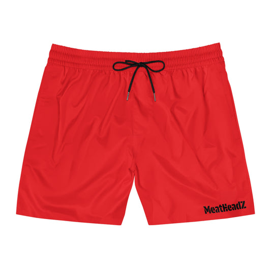 Men's Mid-Length Swim Shorts, Stylish Beachwear, Summer Essentials, Vacation Ready, Swimwear for Pool Parties, Comfortable Quick-Dry Shorts