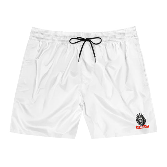 Men's Mid-Length Swim Shorts with Lion Design | Beachwear, Summer Style, Pool Party, Vacation Ready, Gift for Him