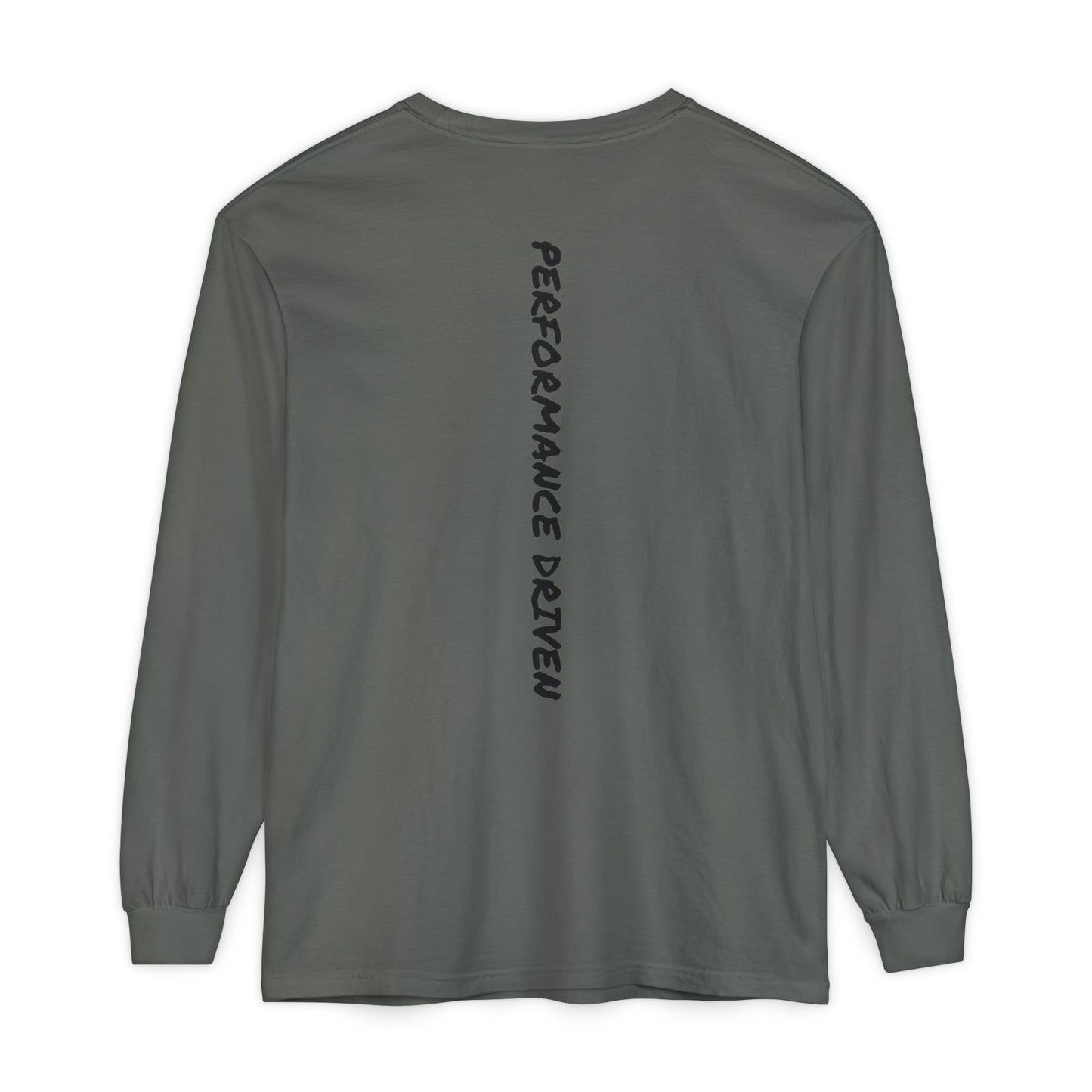 "Performance Driven" Long Sleeve T-Shirt for Active Lifestyle, Casual Wear, Gift for Athletes