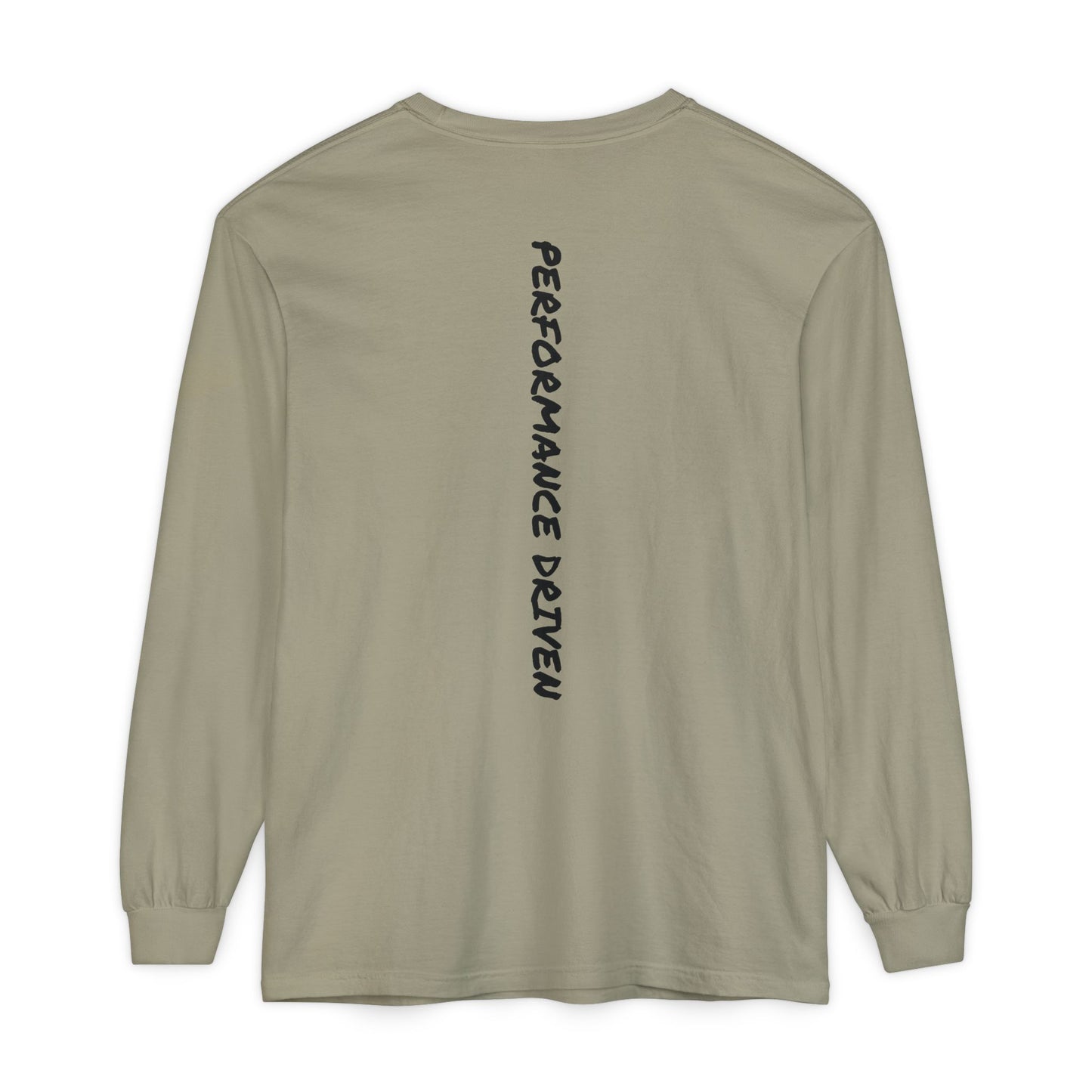 "Performance Driven" Long Sleeve T-Shirt for Active Lifestyle, Casual Wear, Gift for Athletes