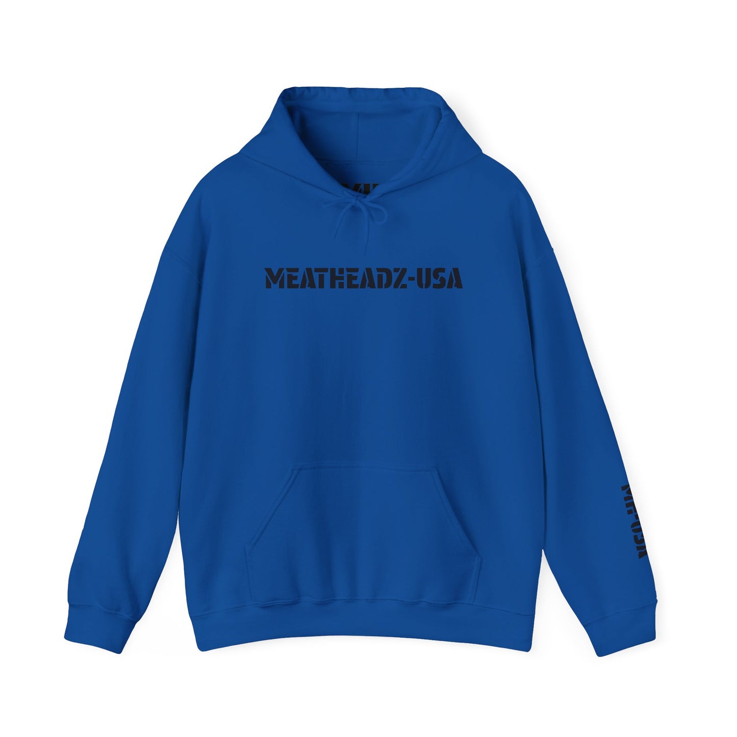 Unisex Hoodie - MeatHeadZ, Cozy Sweatshirt for Gym Lovers, Casual Wear, Gift for Fitness Enthusiasts, Streetwear Style