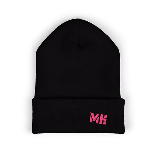 Classic Cuffed Beanie with Embroidery - Cozy Fashion Accessory, Great for Winter Wear, Holiday Gifts, Casual Outfits, Everyday Style