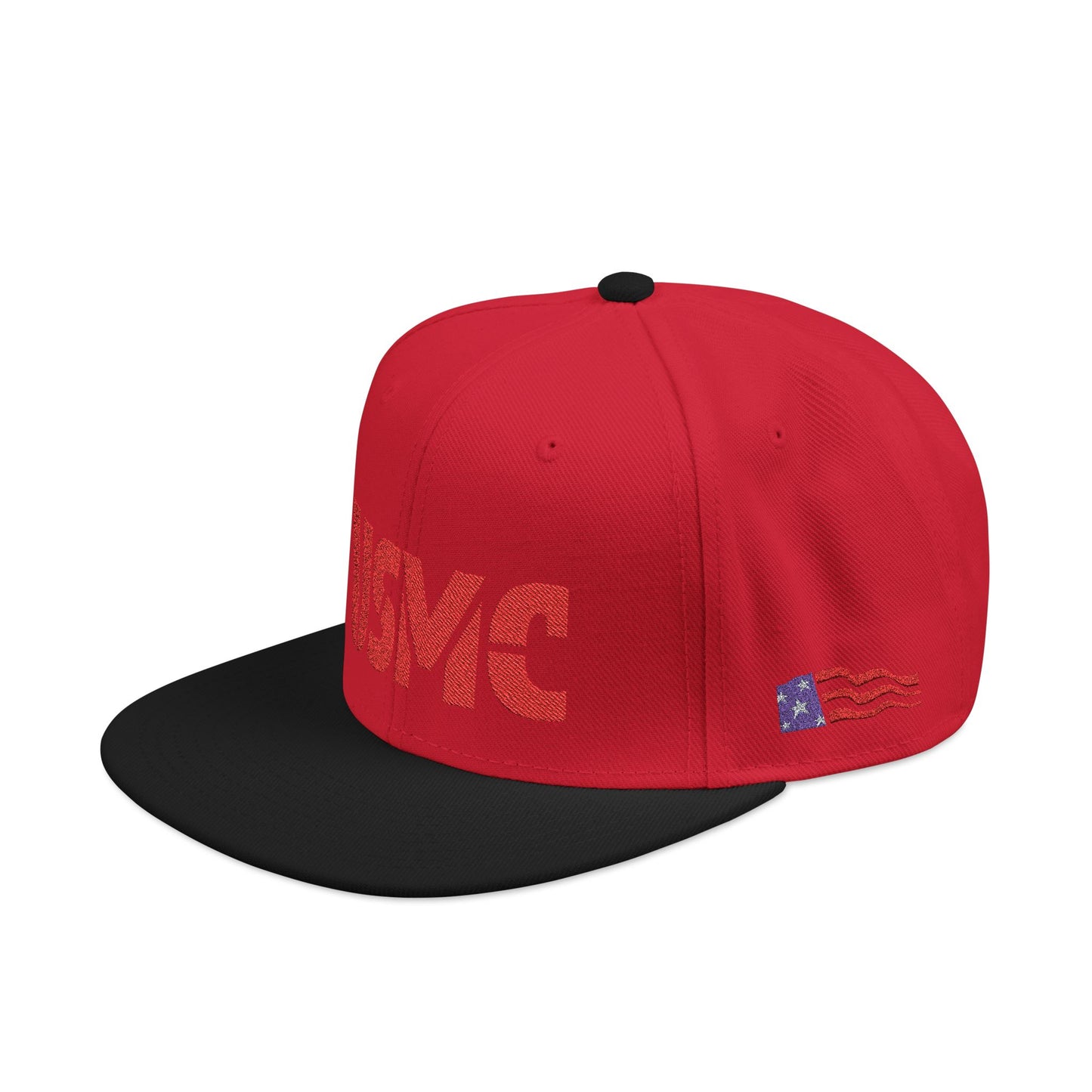 USMC Stylish Snapback with Bold Embroidery and Flag Detail | Perfect for Casual Outings, Gifts, and Celebrations