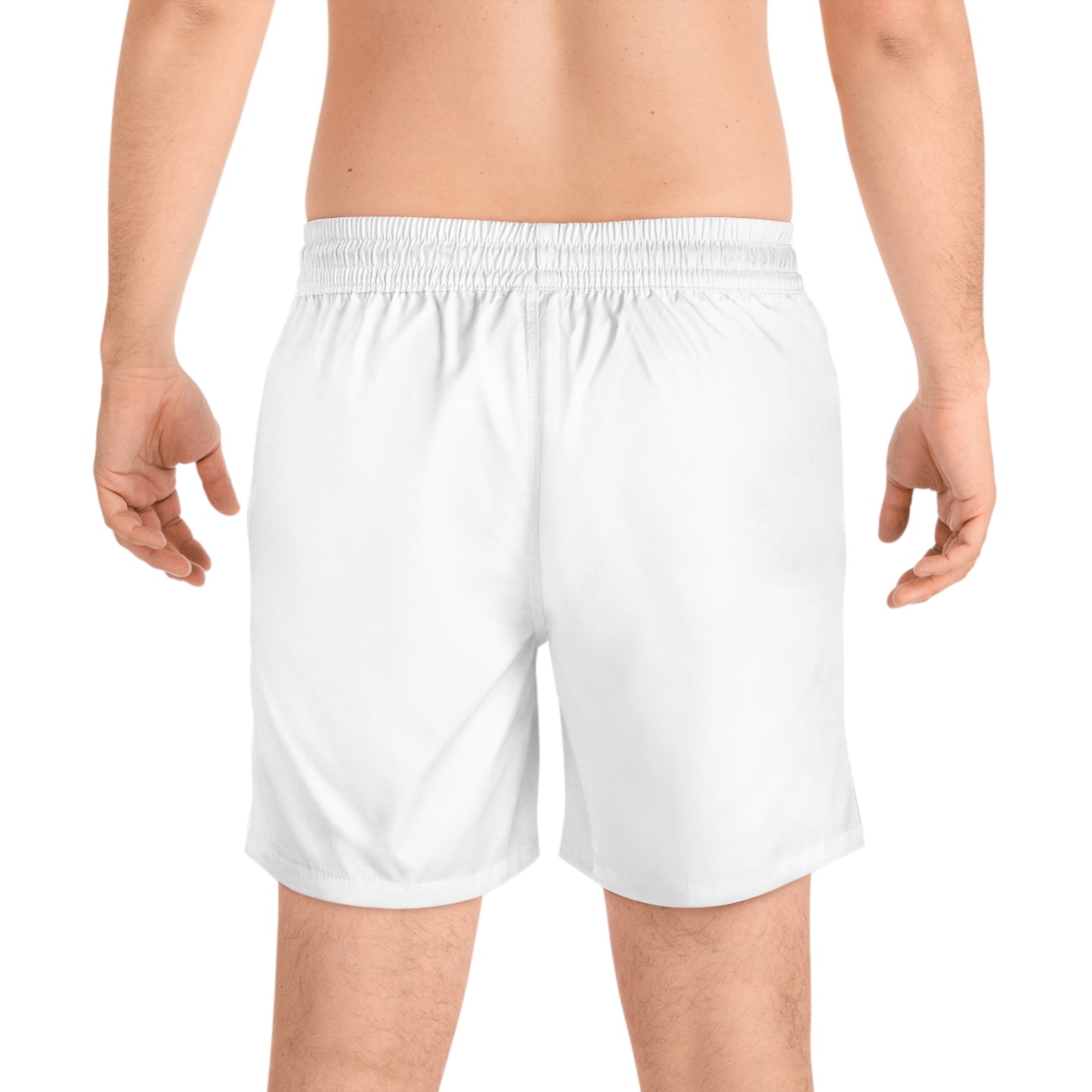 Men's Stylish Mid-Length Swim Shorts, Beachwear, Summer Vacation, Pool Party, Resort Wear