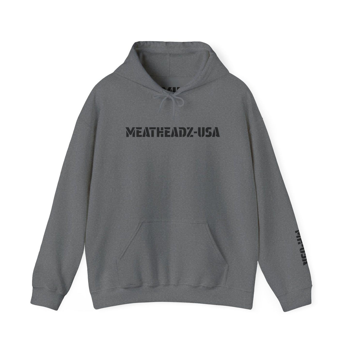 Unisex Hoodie - MeatHeadZ, Cozy Sweatshirt for Gym Lovers, Casual Wear, Gift for Fitness Enthusiasts, Streetwear Style