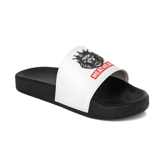 MH Women's Slide Sandals with Bold Lion Design, Comfortable Beachwear, Casual Slides, Summer Footwear, Outdoor Sandals, Trendy Slippers