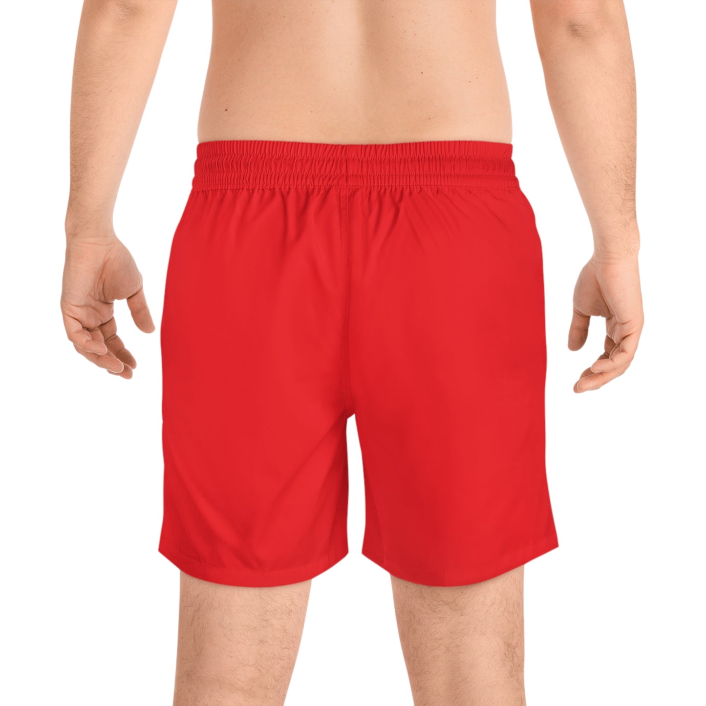 Men's Mid-Length Swim Shorts, Stylish Beachwear, Summer Essentials, Vacation Ready, Swimwear for Pool Parties, Comfortable Quick-Dry Shorts