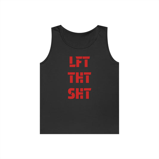 "LTS" Motivational Fitness Tank Top - Lift That Sh#@, Gym Wear, Workout Tank, Weightlifting Apparel, Summer Fitness Gear, Meathead Style
