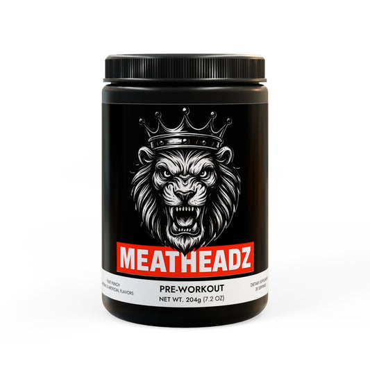 MeatHeadZ LTS Pre-Workout Supplement, Fruit Punch (204g, 7.1oz)