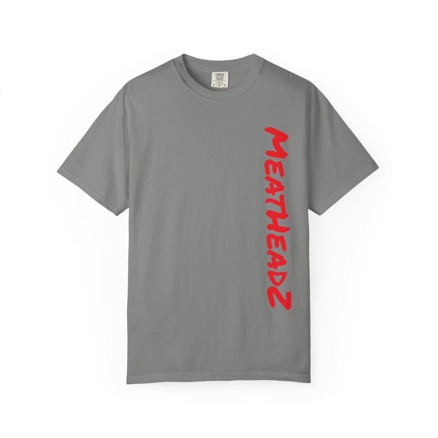 MeatHeadz Garment-Dyed T-Shirt, Casual Wear, Streetwear, Gift for Meat Lovers, Unique Graphic Tee, Comfortable Everyday Shirt