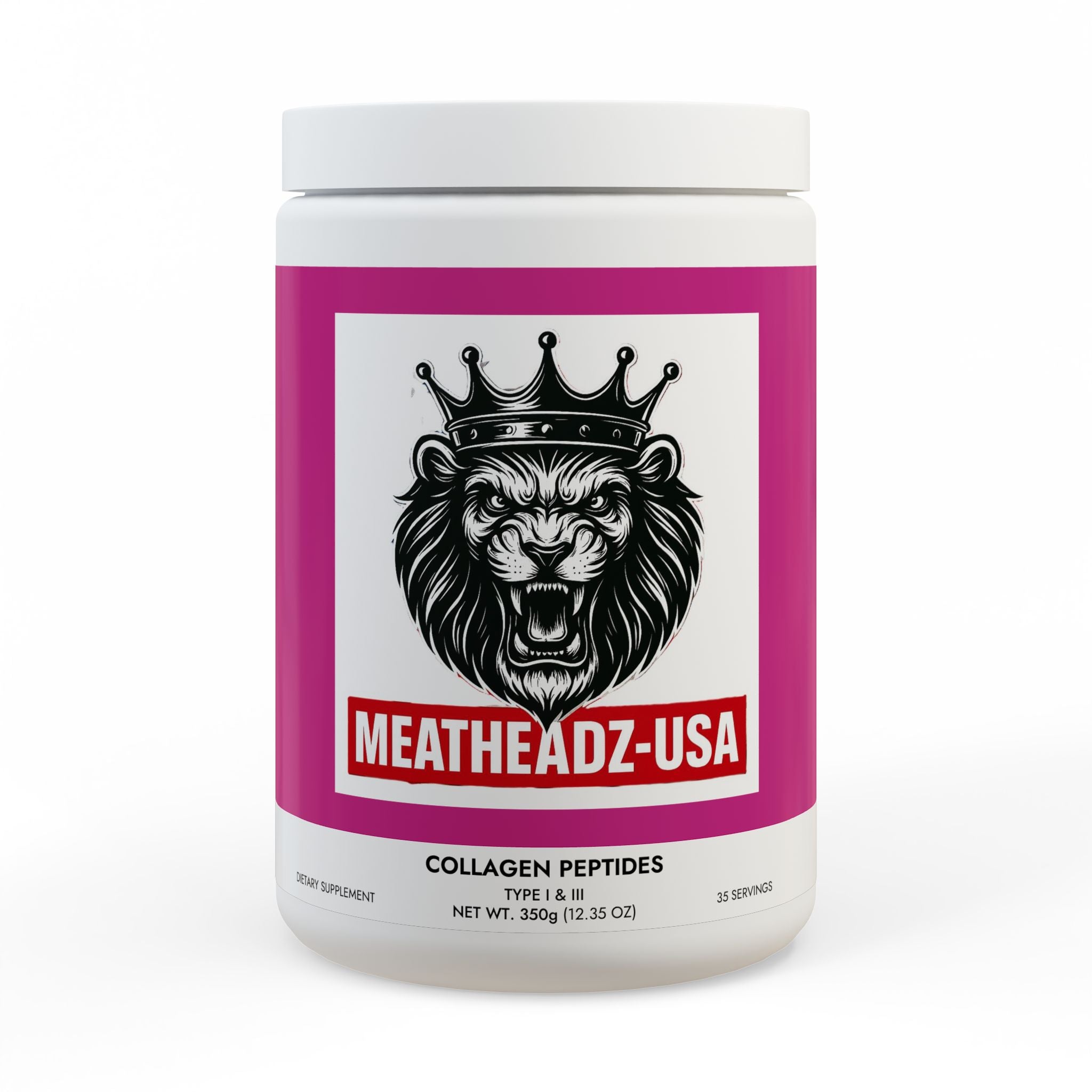 Collagen Peptides Type I & III Supplement (350g, 12.3oz) – MeatHeadZ-USA